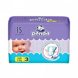 Подгузники 15 шт. Bella Панда миди 5-9 кг