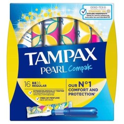 Тампоны Tampax компак перл регуляр с аппликатором 16 шт.